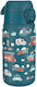 Ion8 Kids Water Bottle Stainless Steel with Straw Non Spill 400ml (Various Designs/Colours)