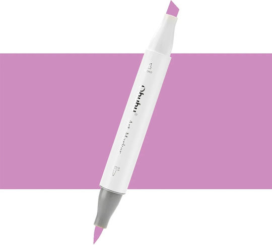 Ohuhu Honolulu Brush & Chisel Dark Orchid RV200 Marker de Desen 6mm