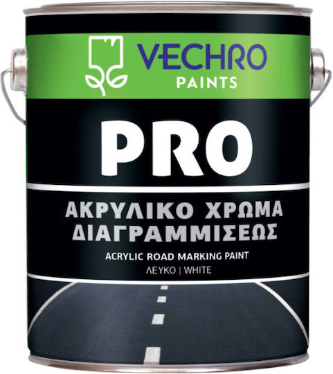Vechro Χρώμα Διαγραμμίσεων Ακρυλικό Λευκό 5kg 185401000015