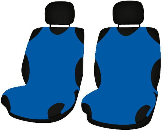 Cridem Sport T-shirt Front Seat Covers 2pcs - Blue
