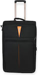 Diplomat Zc6100 Large Travel Suitcase Black with 2 Wheels Height 71cm.