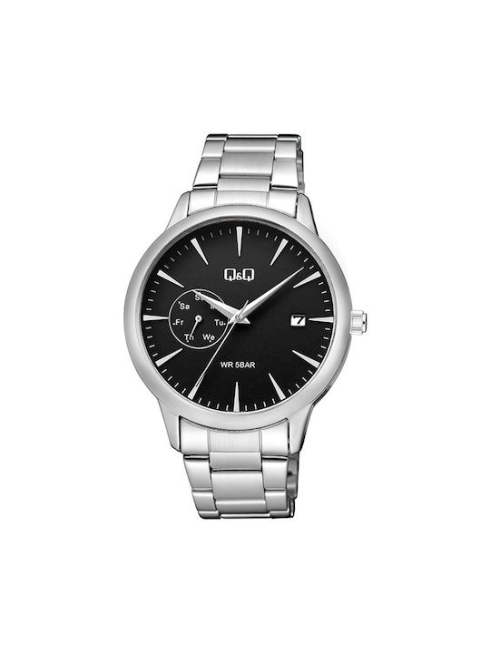 Q&Q Watch Battery in Silver Color