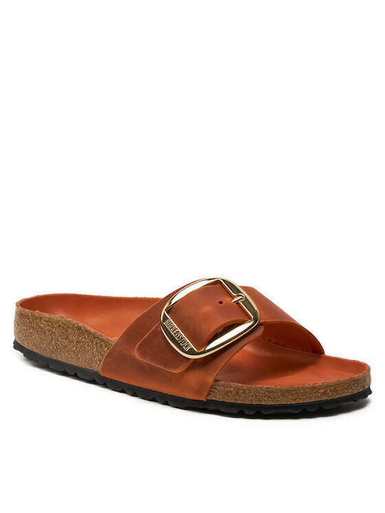 Birkenstock Madrid Women's Flat Sandals Anatomic in Orange Color Narrow Fit