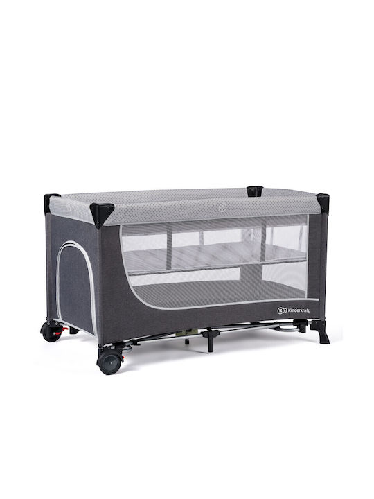 Kinderkraft Leody Playpen 2 Levels with Mattress Gray 126x65cm