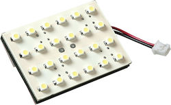 24v Hyper-led - Pcb Lamp 24 Smd - 35x65 Mm - 1 Pcs - D/blister - Blue