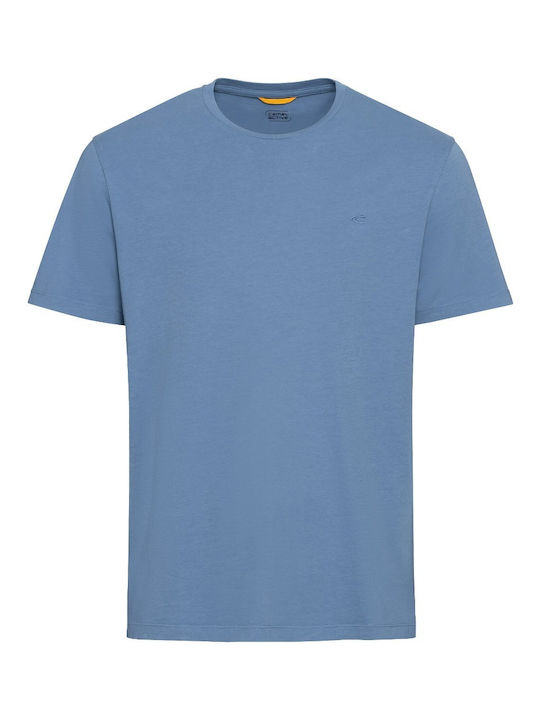 Camel Active Men's Short Sleeve T-shirt Light Blue