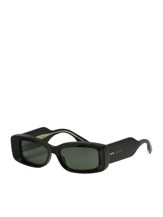 Gucci Unisex Sunglasses With Black Horn-Rimmed Frame And Grey Lens GG1528S 001