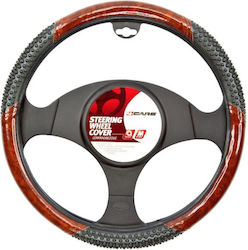 Wood Imitation Steering Wheel Cover - M - Ø 37/39 Cm