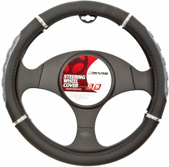 Husă de volan sport - Ø 37-39 Cm- Negru/gri