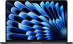 Apple MacBook Air 15" (2024) 15.3" Retina Display (M3-8-Kern/16GB/256GB SSD) Midnight (Internationale Englische Tastatur)