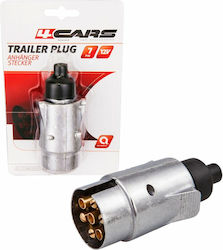 4cars Trailer Socket Plug with 7 pin 12V