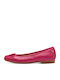Leather Ballerinas Fuchsia