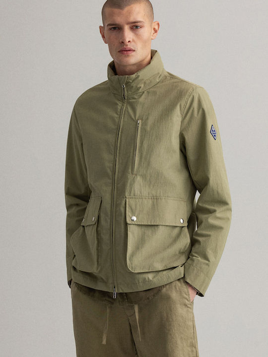 Gant Ανδρικό Μπουφάν Με Flap Τσέπες "light Windshielder" - 7006128 Λαδί Gant Ανδρικό Μπουφάν Με Flap Τσέπες "light Windshielder" - 7006128 Λαδί