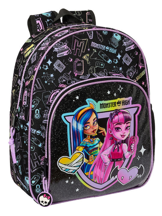 Παιδική Τσάντα Monster High Μαύρο 28 X 34 X 10 Cm