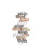 HomeMarkt Geometric Brown Wall Decor Element Made of Metal 109x4x58cm (Various Colors)