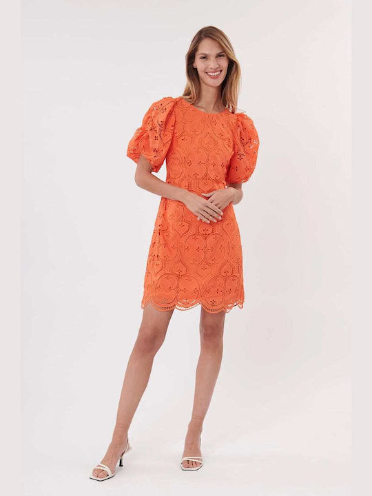 Derhy Mini Kleid Orange