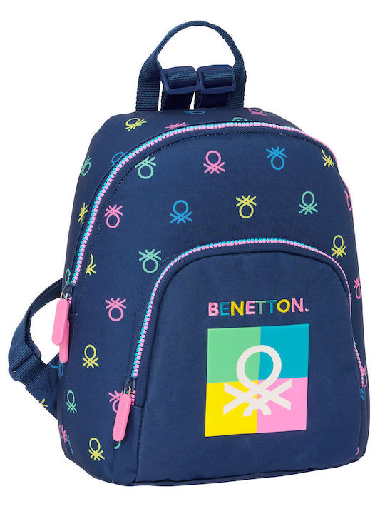 Rucksack Benetton Cool Mini Marineblau 25 X 30 X 13 Cm