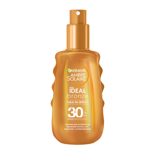 Garnier Ambre Solaire Ideal Bronze Waterproof Body Sunscreen Cream SPF30 in Spray 150ml