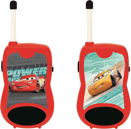 Lexibook Cars The Movie Disney Lighting Mcqueen Walkie-talkies, Communication Game For Children, Belt Clip For Transport, Battery, Red Black, Tw12dc