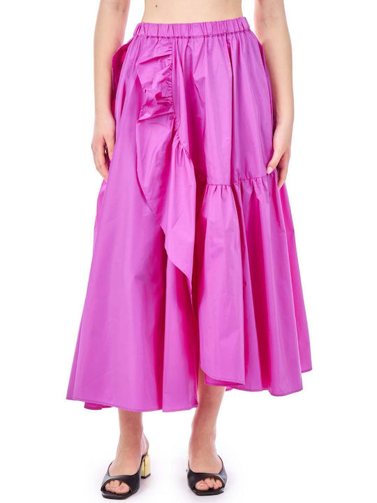 Psophia Ψηλόμεση Maxi Φούστα σε Φούξια χρώμα