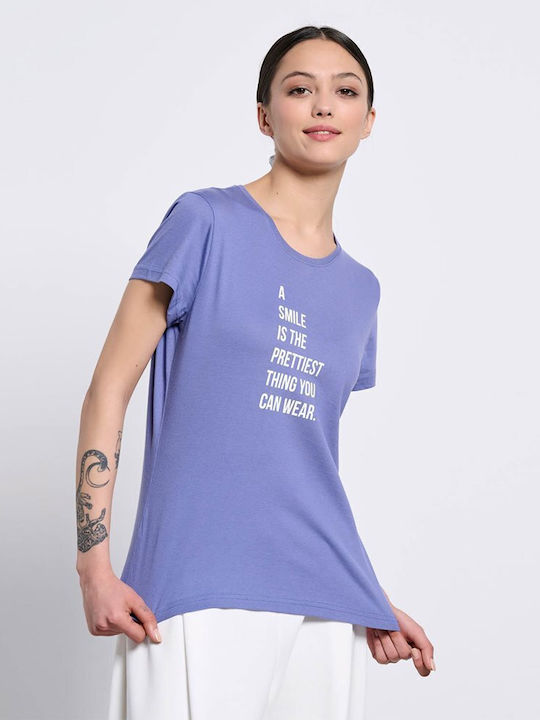 BodyTalk Γυναικείο Αθλητικό T-shirt Μωβ