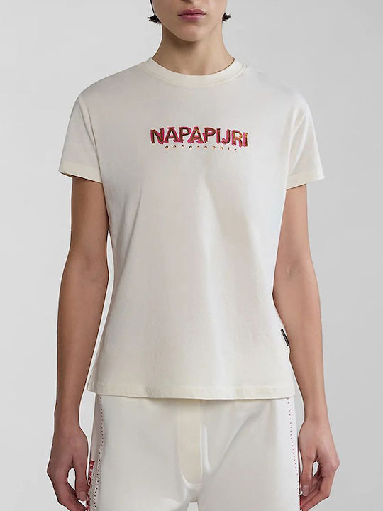 Napapijri Damen T-Shirt Weiß