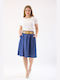 Brak Set with Denim Mini Skirt in Navy Blue color