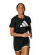 Adidas Γυναικείο Αθλητικό T-shirt Μαύρο
