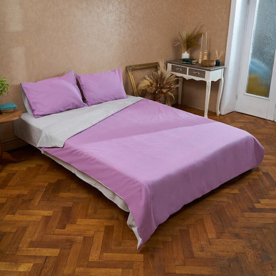 Heinner Set Cearșafuri Dublu 200x220cm. Violet 4buc