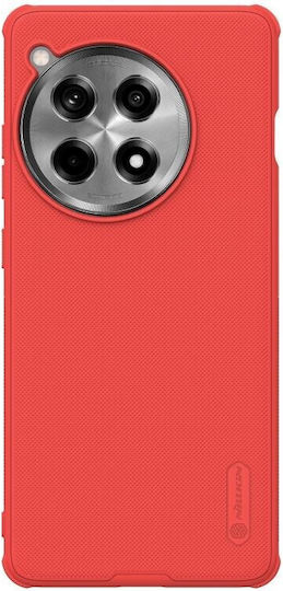 Frosted Umschlag Rückseite Kunststoff Rot (OnePlus 12R)