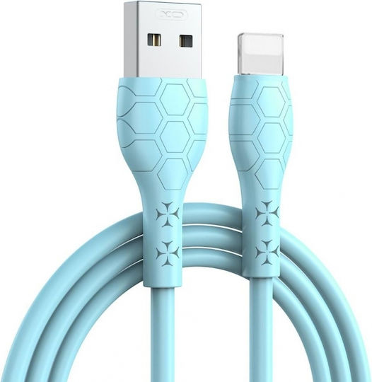 XO NB240 USB-A to Lightning Cable Μπλε 1m
