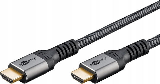 Goobay HDMI 2.0 Premium High Speed 4K 60Hz HDR Cable HDMI male - HDMI male 10m Μαύρο