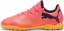 PUMA Play Tt TT Παιδικά Ποδοσφαιρικά Παπούτσια με Σχάρα Φούξια