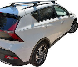 Nordrive Μπάρες Οροφής Αλουμινίου για Hyundai Bayon (Σετ με πόδια) Μαύρες