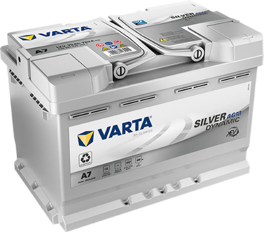 Varta Silver Dynamic A7 Batterie 12V 70Ah 760EN Rechts - Versiegelter Typ