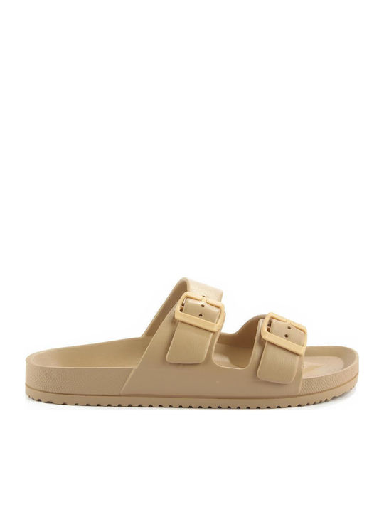 Fshoes Σαγιονάρες σε Μπεζ Χρώμα
