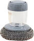 Plastic Cleaning Brush with Handle Silver