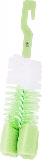 ZK11853QWS2VERDE Πλαστική Βούρτσα Καθαρισμού με Λαβή για Μπουκάλια Πράσινη