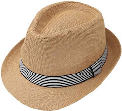 Aquablue Hat Fedora Brown