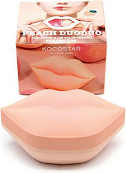 Kocostar Peach Duoduo, Scrub și cremă pentru buze moi și hidratate 43ml [23ml/20ml]