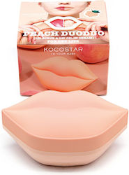 Kocostar Peach Duoduo, Scrub & Cremă de Îngrijire pentru Buze Moi și Hidratate 43ml [23ml/20ml]