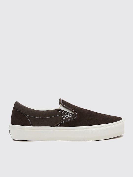 Skate Men's Slip-Ons Chocolate Brown