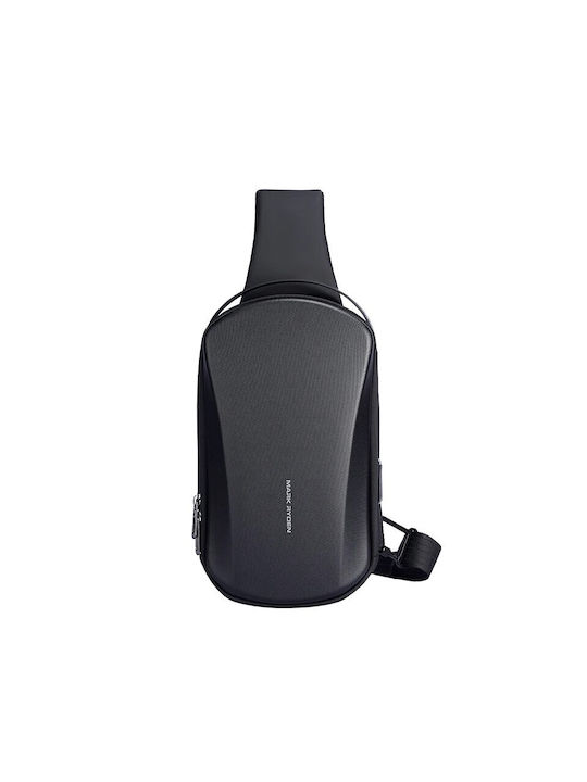 Mark Ryden Shoulder / Crossbody Bag with Zipper Black 18x10x30cm