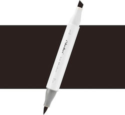 Ohuhu Honolulu Brush & Chisel Black No120 Drawing Marker Ohuhu Honolulu Brush & Chisel Black No120 Drawing Marker