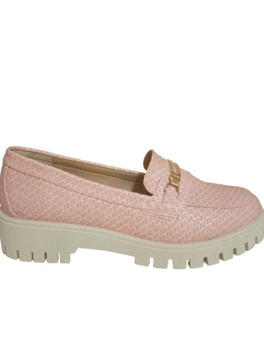 Damen Mokassins in Rosa Farbe