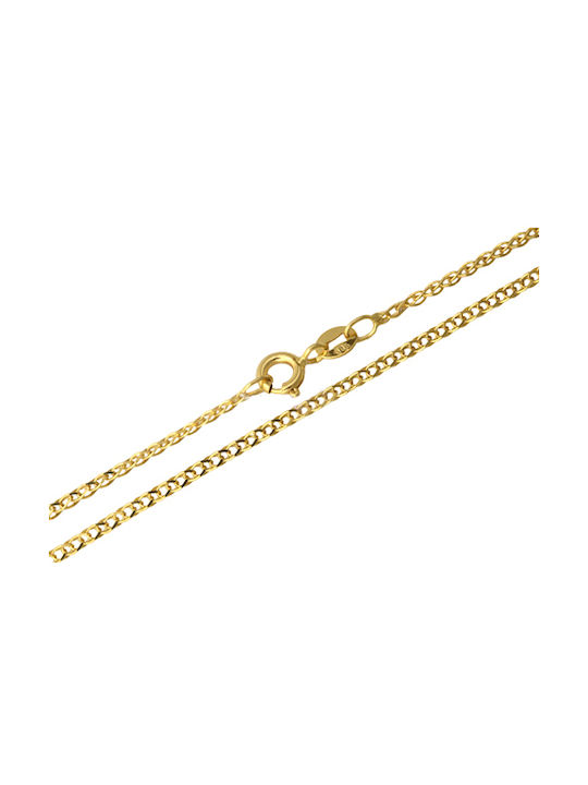 Goldene Kette Nacken 14K