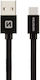 Swissten Редовна USB 2.0 Кабел USB-C мъжки - USB-A мъжки Черен 0.2м (71521101)