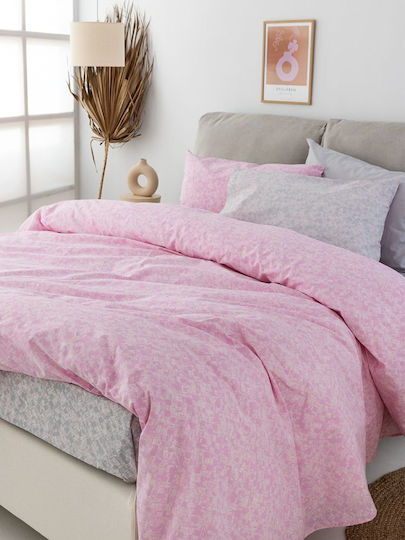 Palamaiki Bettwäsche-Set Einzel 170x260cm. Fashion Life Fl6234 Rosa 3Stück