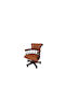 310LB Office Chair with Fixed Arms Brown