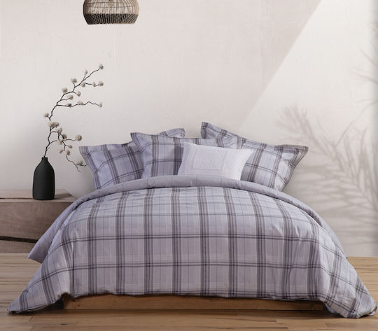 Nef-Nef Homeware Caldor Double Coverlet Grey 240x230cm